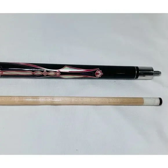 Athena Two Piece 58.5 in. Billiards Pool Cue Stick 20 Oz W/ Case Floral - Picture 3 of 8